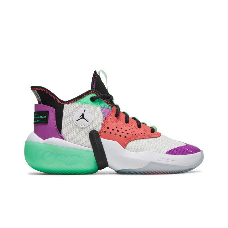 Air Jordan React Elevation Bílá Fialová Červená Zelená Černá Pánské Boty