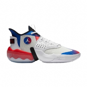 Air Jordan React Elevation Pf Bílá Černá Modrá Červená Pánské Boty