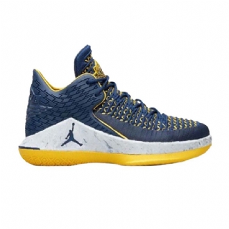 Pánské Boty Air Jordan 32 Low Tmavě Modrá Modrý Žlutá Bílý