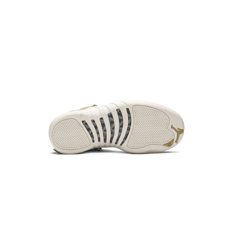 Dámské Boty Air Jordan 12 Retro Bílý Hnědý Zlatý