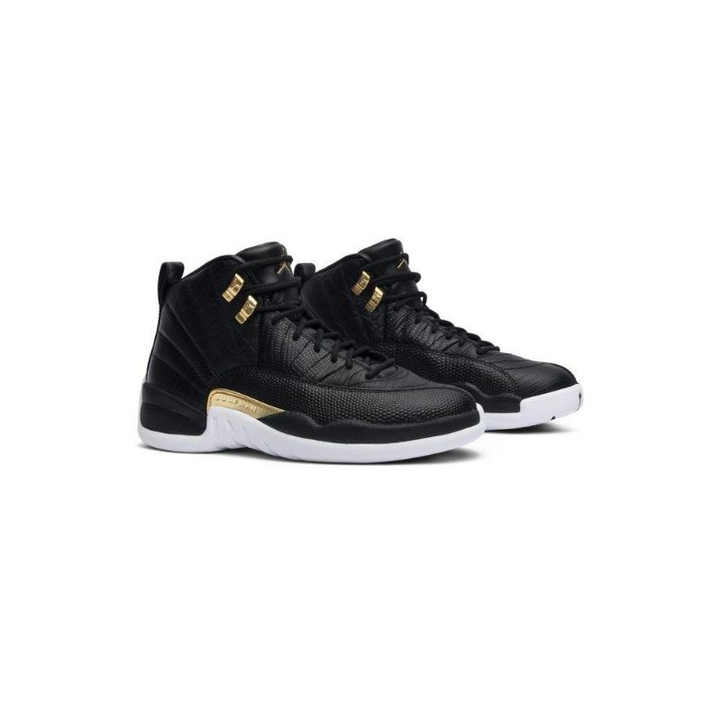 Dámské Boty Air Jordan 12 Retro Černá Zlatý Bílý