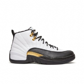 Pánské Boty Air Jordan 12 Retro Bílý Černá Zlatý