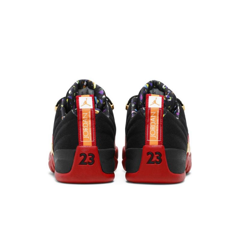 Pánské Boty Air Jordan 12 Retro Low Se Černá Červené Zlatý