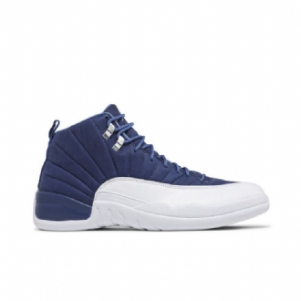 Pánské Boty Air Jordan 12 Retro Modrý Bílý