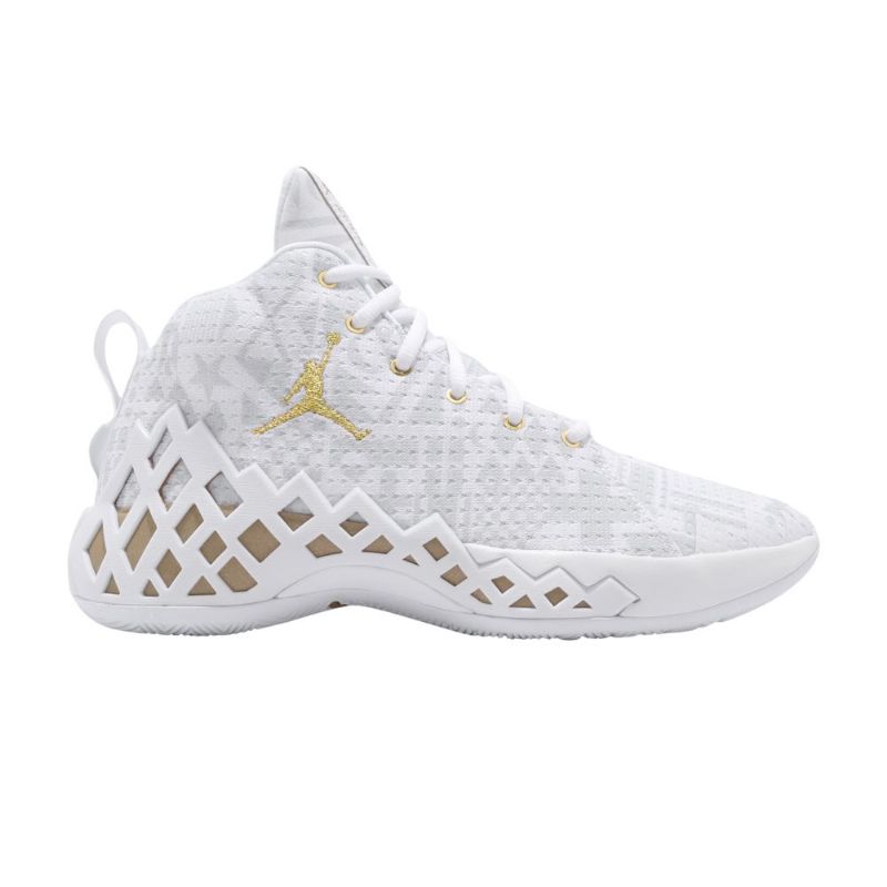 Pánské Boty Air Jordan Jumpman Diamond Mid Pf Bílý Zlatý