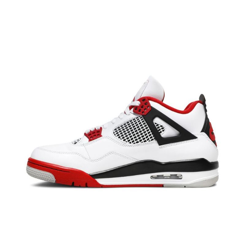 Air Jordan 4 Retro A Bílý Černá Červené Pánské Boty