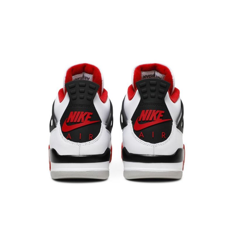 Air Jordan 4 Retro A Bílý Černá Červené Pánské Boty