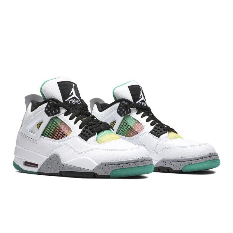 Dámské Boty Air Jordan 4 Retro Bílý Šedá Vícebarevná