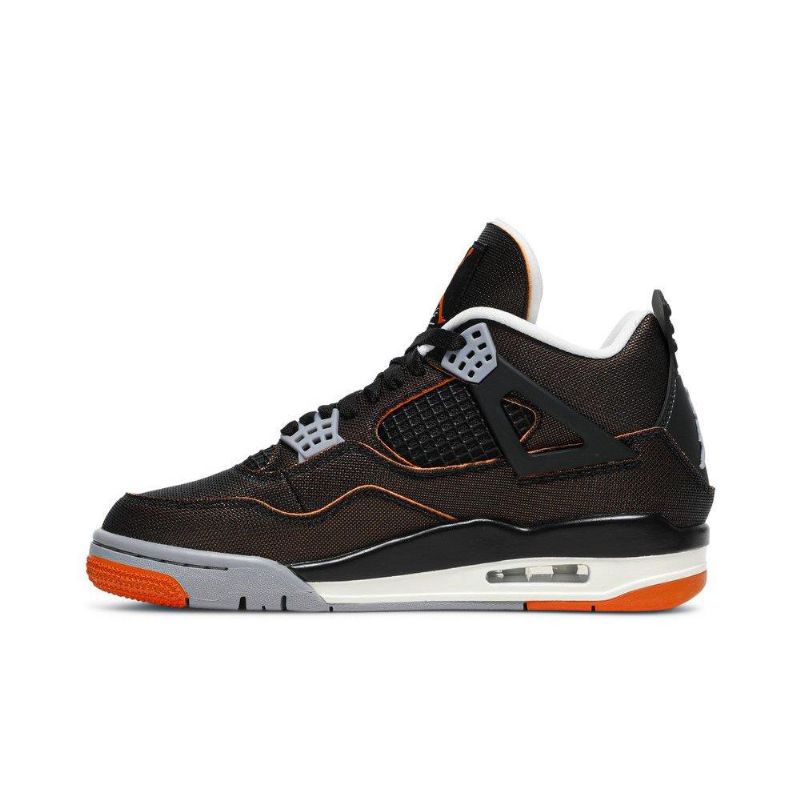Dámské Boty Air Jordan 4 Retro Černá Oranžový Šedá