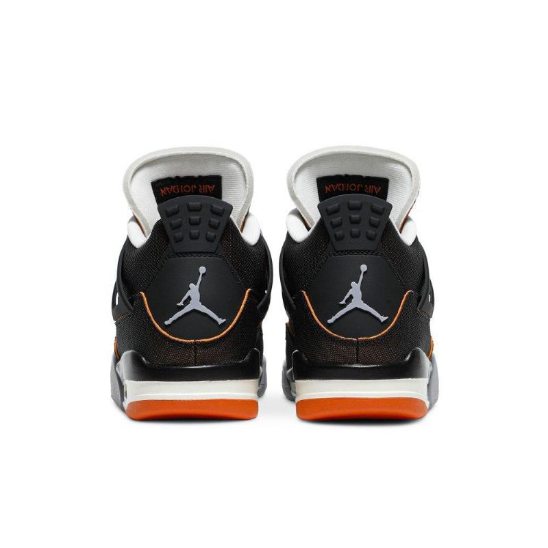Dámské Boty Air Jordan 4 Retro Černá Oranžový Šedá
