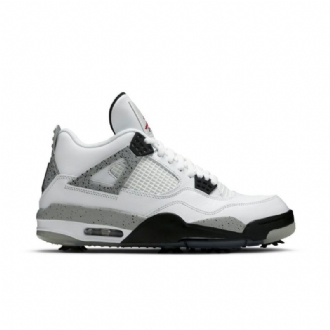 Pánské Boty Air Jordan 4 Golf Bílý Šedá Černá Červené