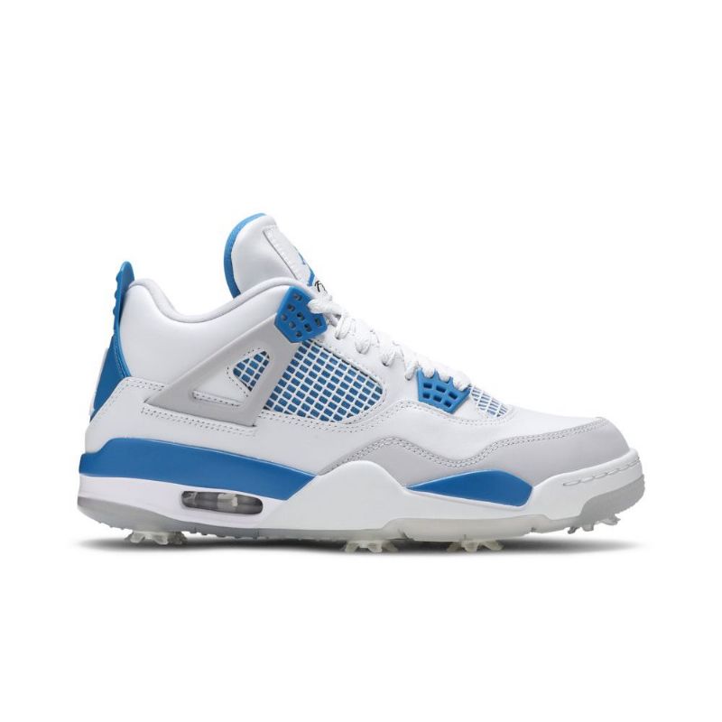 Pánské Boty Air Jordan 4 Golf Bílý Šedá Modrý