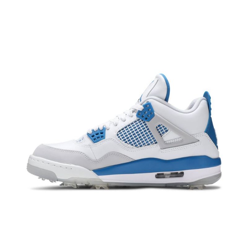 Pánské Boty Air Jordan 4 Golf Bílý Šedá Modrý