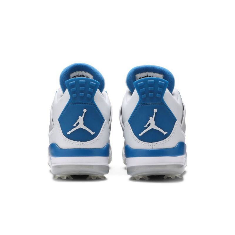 Pánské Boty Air Jordan 4 Golf Bílý Šedá Modrý