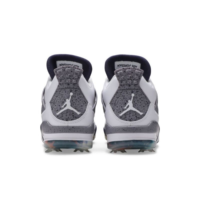 Pánské Boty Air Jordan 4 Golf Bílý Tmavě Modrá Šedá
