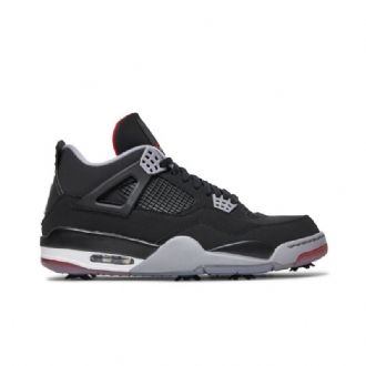 Pánské Boty Air Jordan 4 Golf Černá Červené Bílý Šedá