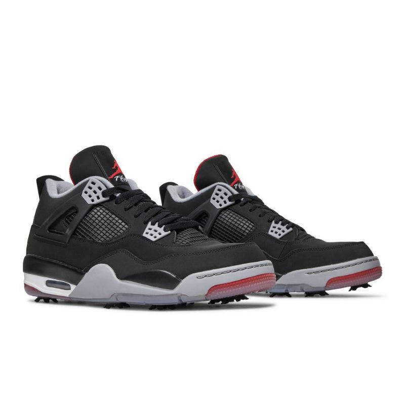 Pánské Boty Air Jordan 4 Golf Černá Červené Bílý Šedá