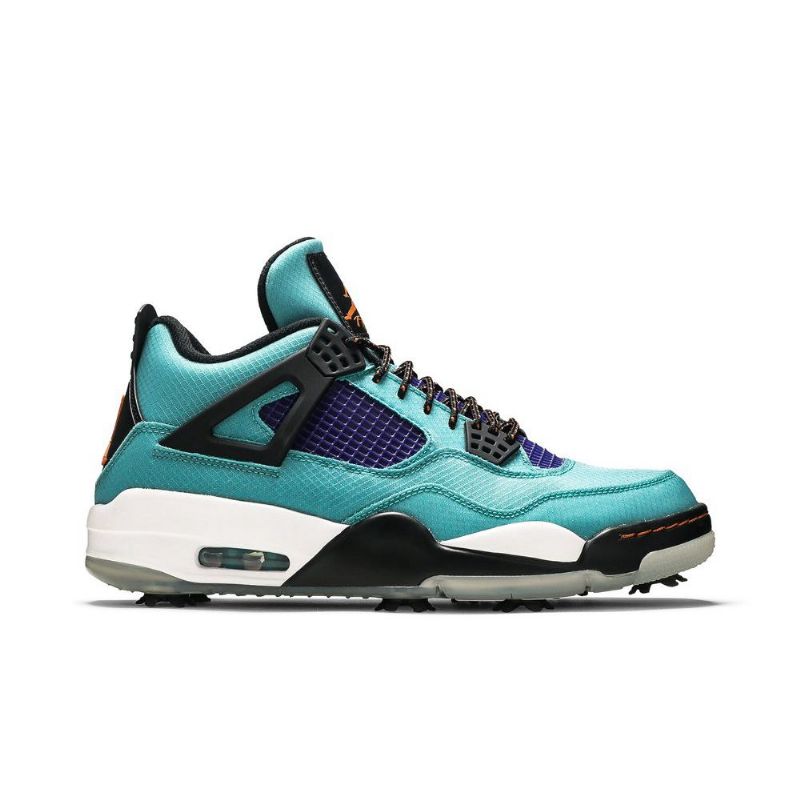 Pánské Boty Air Jordan 4 Golf Nrg Bílá Tyrkysově Modrá Černá