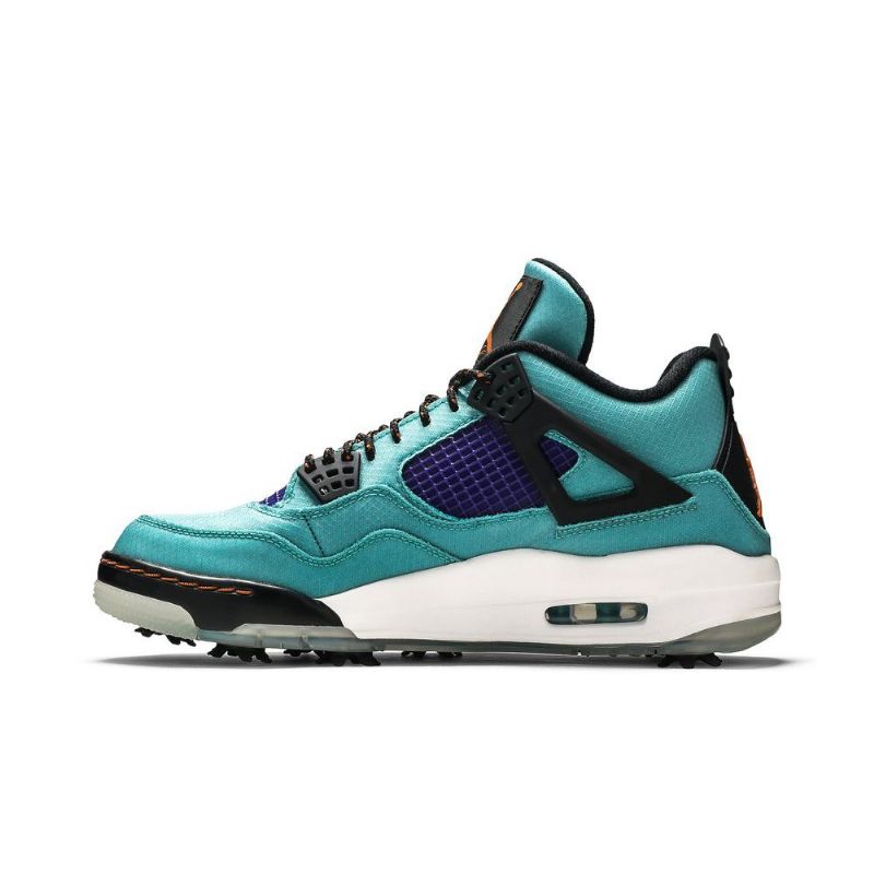 Pánské Boty Air Jordan 4 Golf Nrg Bílá Tyrkysově Modrá Černá
