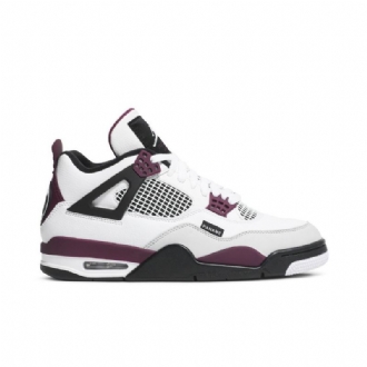 Pánské Boty Air Jordan 4 Paris Saint-germain Retro Bílý Šedá Černá Bordeaux