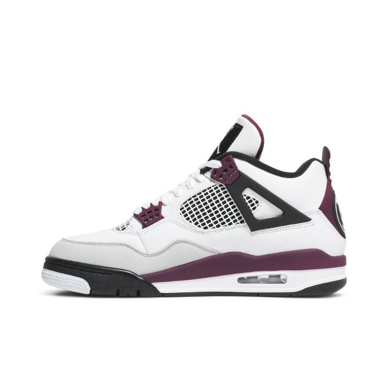 Pánské Boty Air Jordan 4 Paris Saint-germain Retro Bílý Šedá Černá Bordeaux