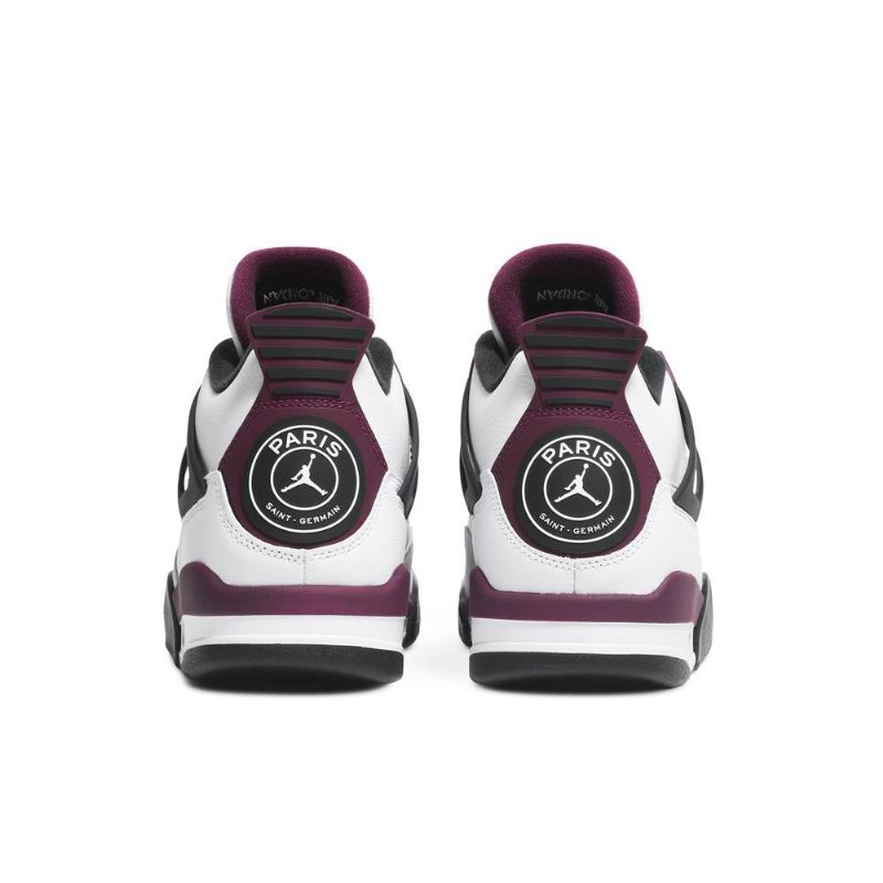 Pánské Boty Air Jordan 4 Paris Saint-germain Retro Bílý Šedá Černá Bordeaux