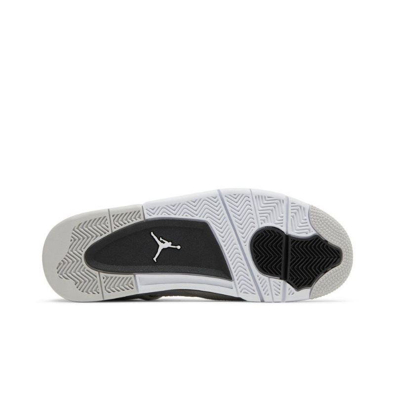 Pánské Boty Air Jordan 4 Retro Bílý Černá Šedá