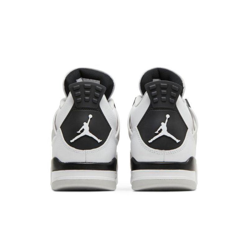 Pánské Boty Air Jordan 4 Retro Bílý Černá Šedá
