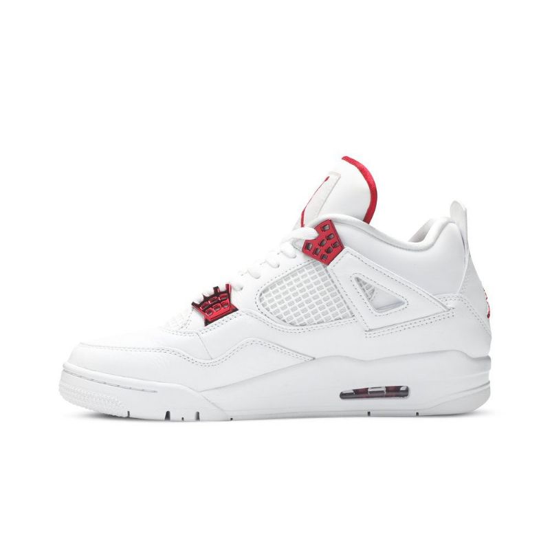 Pánské Boty Air Jordan 4 Retro Bílý Červené Stříbrný