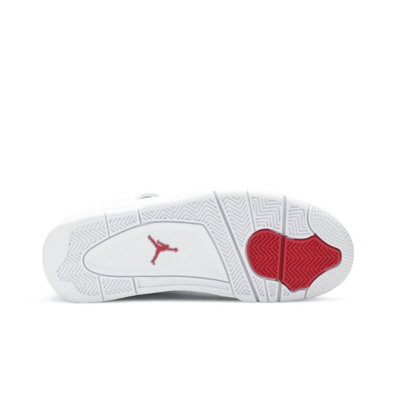 Pánské Boty Air Jordan 4 Retro Bílý Červené Stříbrný