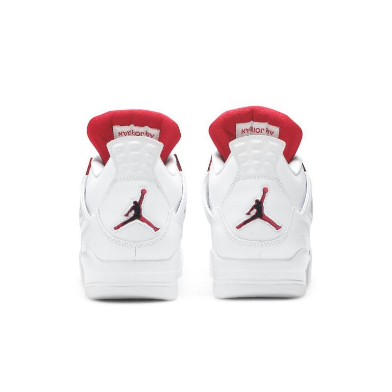 Pánské Boty Air Jordan 4 Retro Bílý Červené Stříbrný