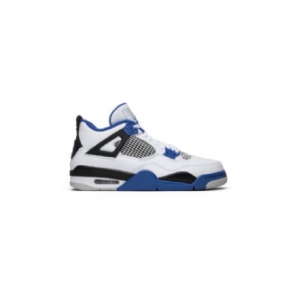 Pánské Boty Air Jordan 4 Retro Bílý Modrý Černá