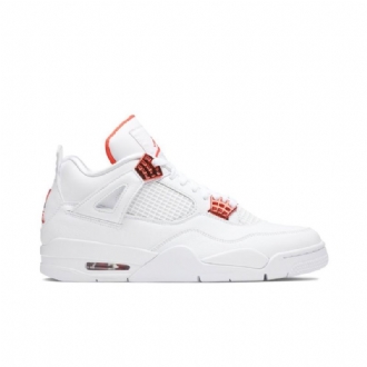 Pánské Boty Air Jordan 4 Retro Bílý Oranžový