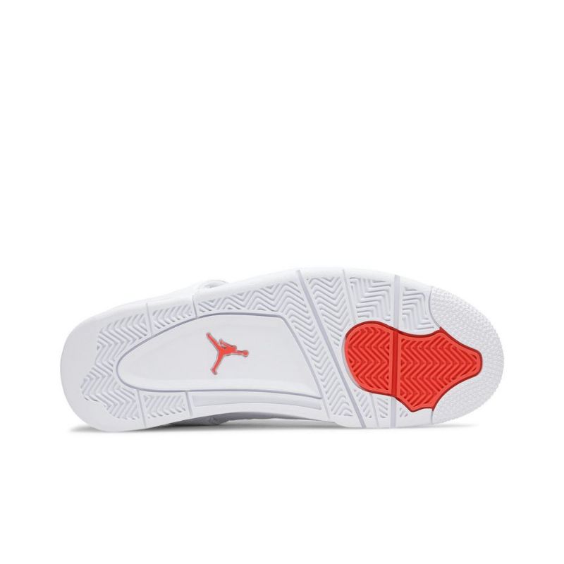 Pánské Boty Air Jordan 4 Retro Bílý Oranžový