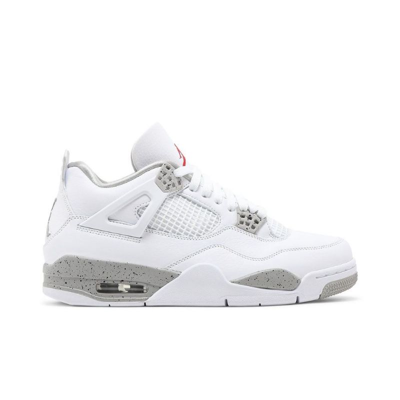 Pánské Boty Air Jordan 4 Retro Bílý Šedá Červené