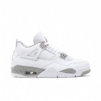 Pánské Boty Air Jordan 4 Retro Bílý Šedá Červené