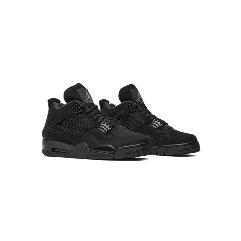 Pánské Boty Air Jordan 4 Retro Černá Šedá