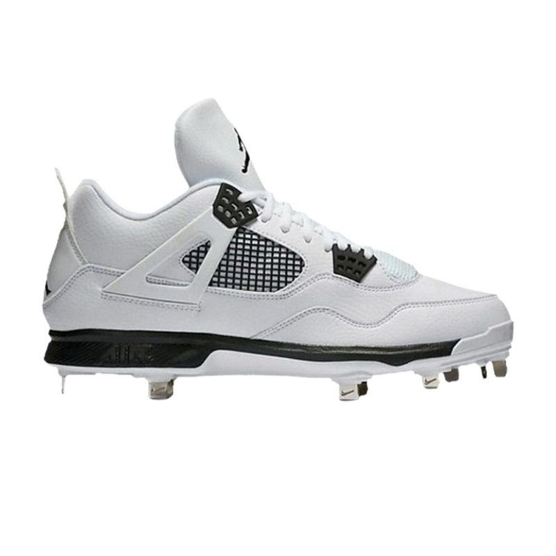 Pánské Boty Air Jordan 4 Retro Metal Bílý Černá