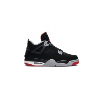 Pánské Boty Air Jordan 4 Retro Og Černá Šedá Červené Bílý