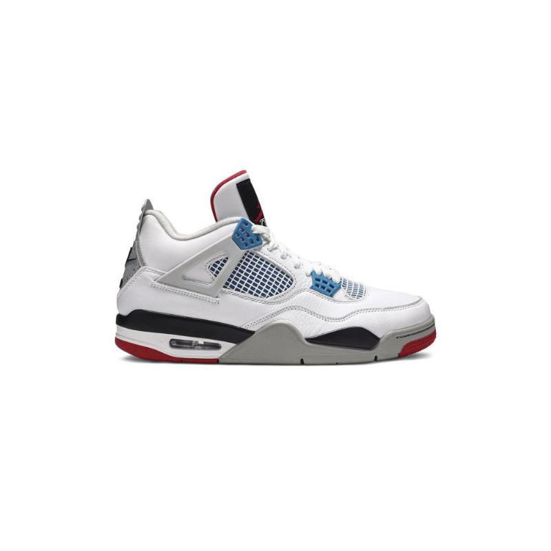 Pánské Boty Air Jordan 4 Retro Se Bílá Modrá Červená Šedá