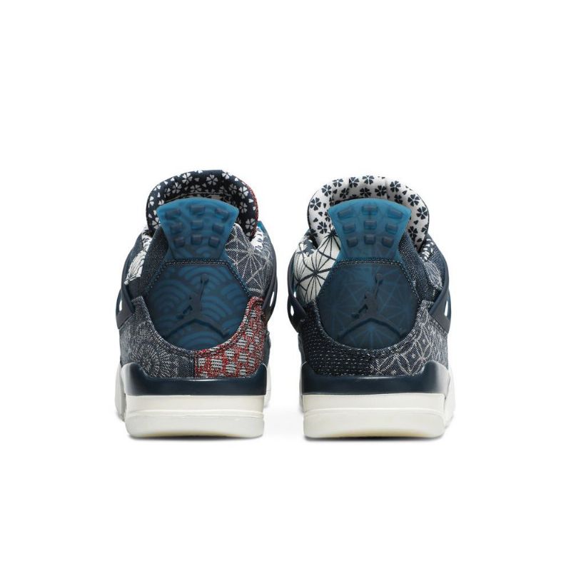 Pánské Boty Air Jordan 4 Retro Se Šedá Tmavě Modrá Bílý Červené