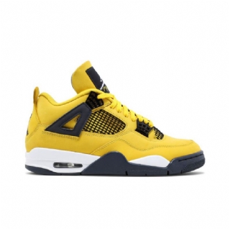Pánské Boty Air Jordan 4 Retro Žlutá Tmavě Modrá