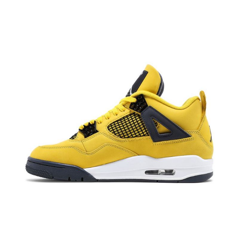 Pánské Boty Air Jordan 4 Retro Žlutá Tmavě Modrá