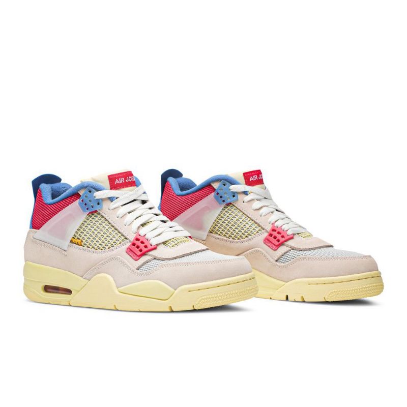 Pánské Boty Air Jordan 4 Union La Retro Béžová Červené Modrý