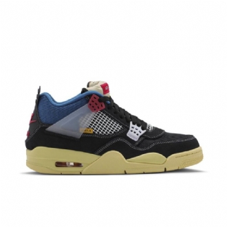 Pánské Boty Air Jordan 4 Union La Retro Černá Modrá Šedá Červená