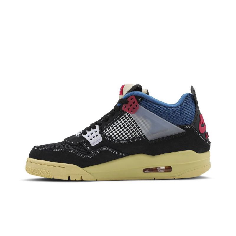 Pánské Boty Air Jordan 4 Union La Retro Černá Modrá Šedá Červená