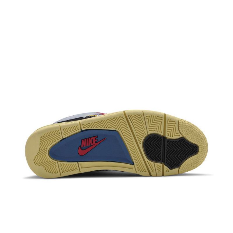 Pánské Boty Air Jordan 4 Union La Retro Černá Modrá Šedá Červená
