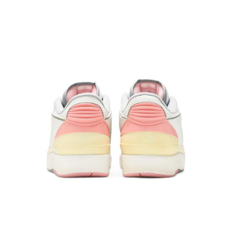 Dámské Boty Air Jordan 2 Retro Nízká Bílá Žlutá Růžová