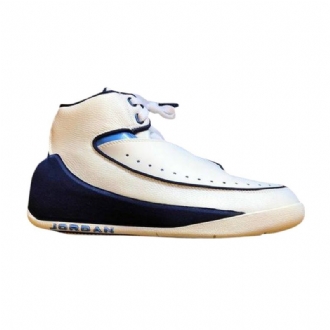 Pánské Boty Air Jordan 2 Nu Bílý Tmavě Modrá Modrý