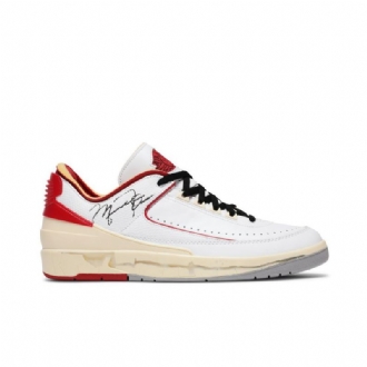 Pánské Boty Air Jordan 2 Off-bílý Retro Low Sp Bílá Červená Béžová